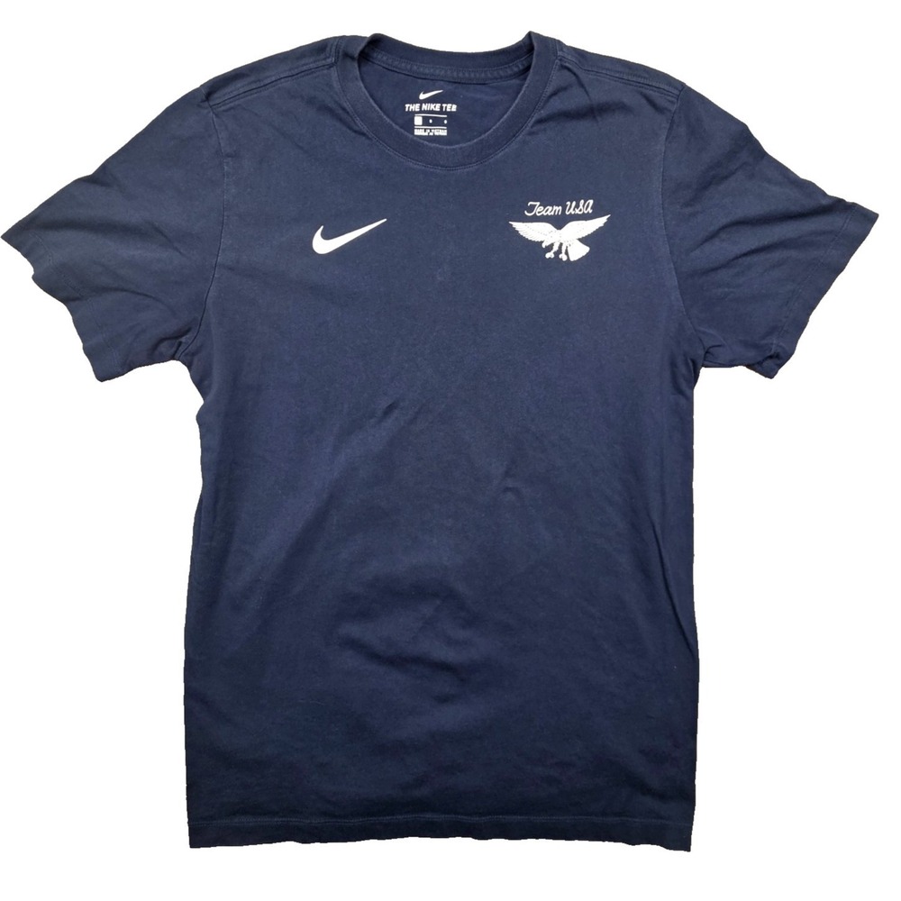 Nike Team USA Tokyo 2020 Olympics Eagle T Shirt Mens Large Navy